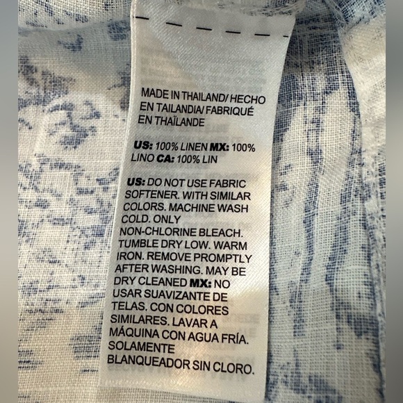 Chico's Blue and White Midi Dress with Chic Style Size 1 or Small - Picture 16 of 16